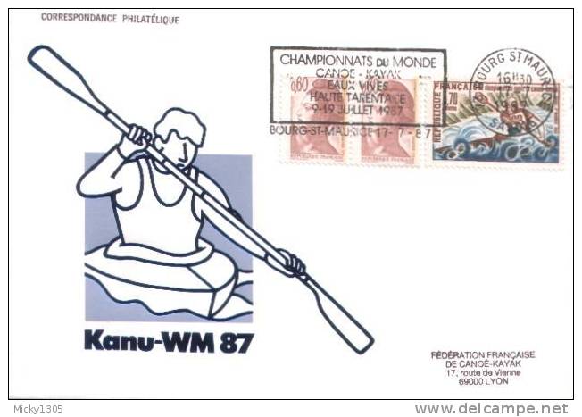 Frankreich / France - Sonderstempel / Special Cancellation (h209) - Canoe