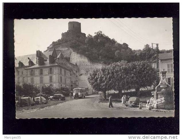 La Roche Guyon Le Chateau Le Donjon Vieille Fontaine édit.mignon N° 7026 Autocar Automobile Citroën Renault - La Roche Guyon