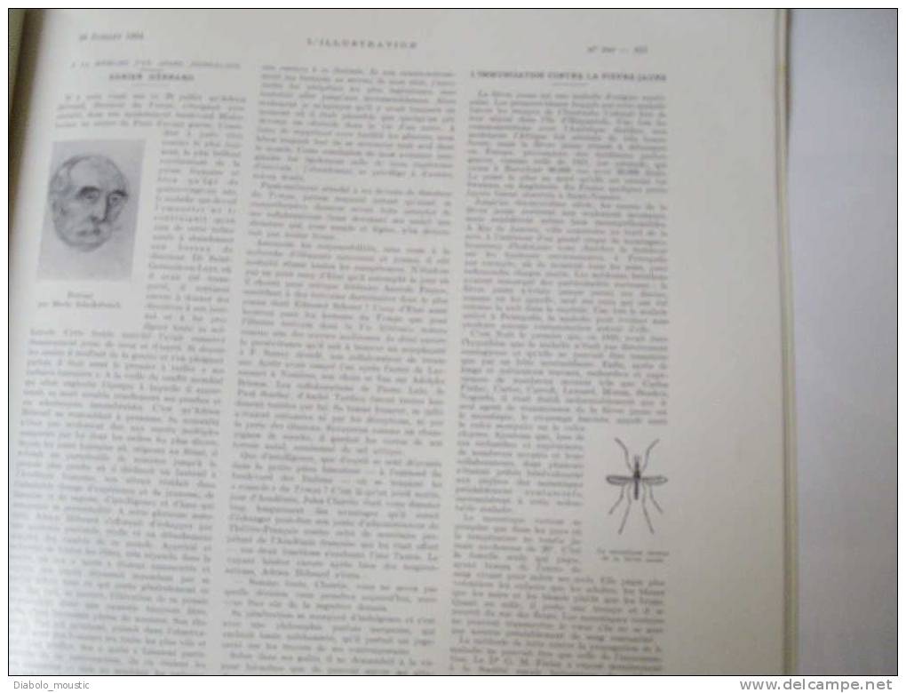 28 juillet 1934 :Préhistoire en BRETAGNE;La carrierre du NAVIRE ++++; Fièvre Jaune et les Moustiques ;Eugénie GRANDET++