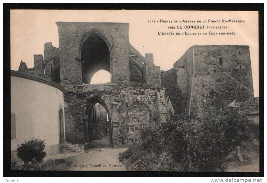 Le CONQUET , Les Ruines De L ´ Abbaye De La Pointe Saint Matthieu - Le Conquet