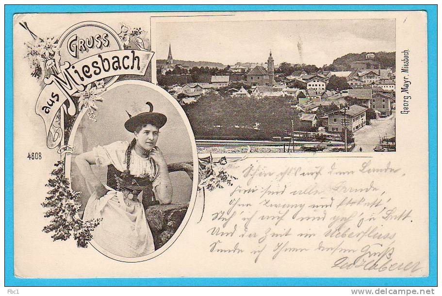 CPA: Allemagne - Gruss Aus Miesbach (1898) - Miesbach