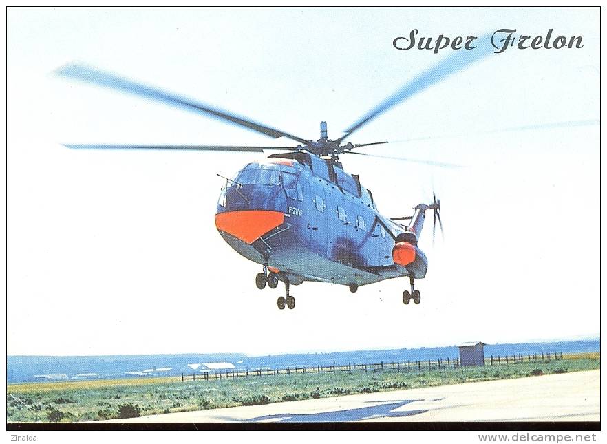 CARTE POSTALE - HELICOPTERE - SUPER FRELON - Hubschrauber