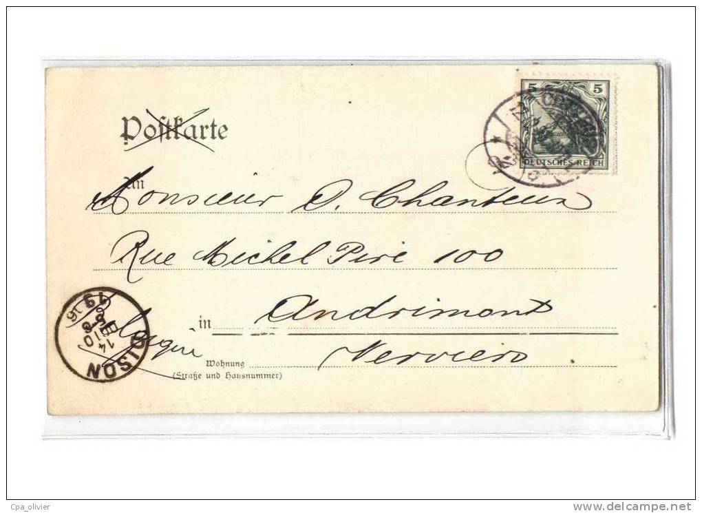 ALLEMAGNE Spreewald, Gruss Aus, Barque, Ed Werner 8576, 1906, Dos 1900 - Luebben (Spreewald)