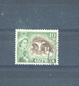 CYPRUS - 1955 Definitive 10m FU - Used Stamps