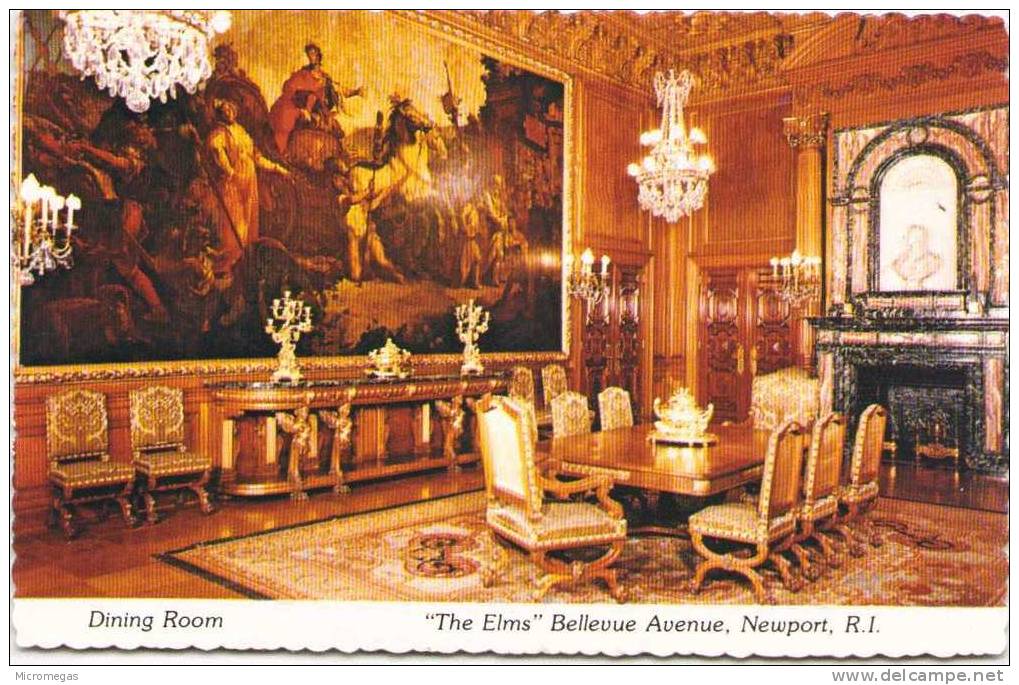 Dining Room - "The Elms" Bellevue Avenue - NEWPORT R.I. - Newport