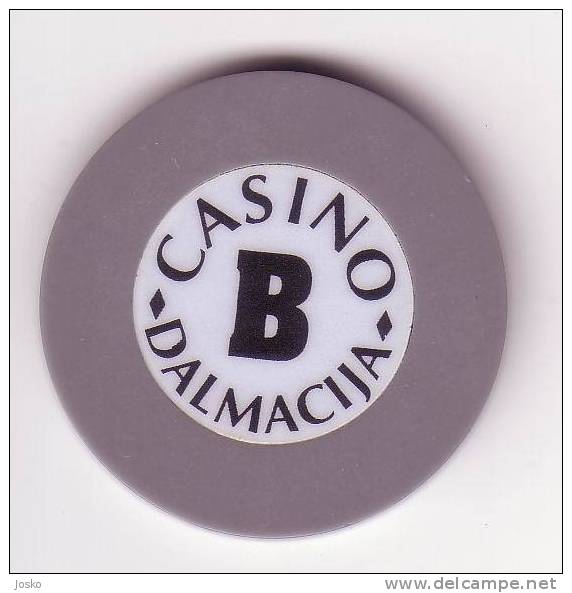 CASINO DALMACIJA ( Croatia ) Token Jeton Spielmarke Vale Ficha Gettone Fiche Tokens Jetons Gettones - Casino