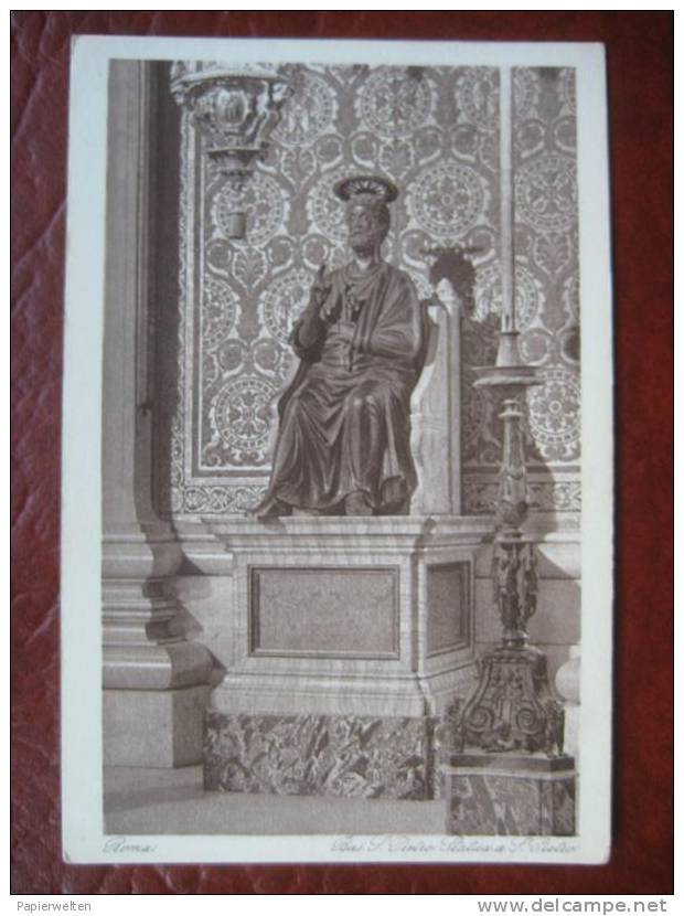 Roma - Basilica Di S Pietro: Statua A S. Pietro - San Pietro
