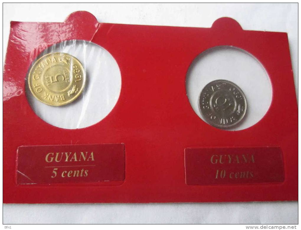 GUYANA - FDC- 5 CENTS 1989 ET 10 CENTS 1990 - Herdenking