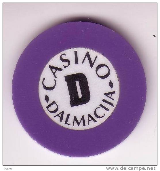 CASINO JETON Dalmacija - Makarska ( Croatie )  Token Spielmarke Vale Ficha Gettone Fiche Tokens Jetons Gettones - Casino