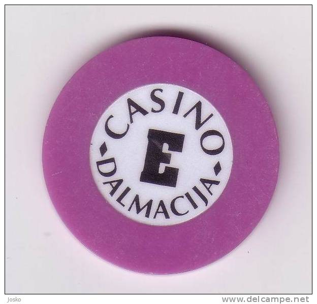 CASINO DALMACIJA ( Croatia )  Token Jeton Spielmarke Vale Ficha Gettone Fiche Tokens Jetons Gettones - Casino