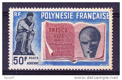 POLYNESIE PA N°39  Neuf Sans Charnière Légère Trace Jaunatre Sur Le Coté Droit - Unused Stamps