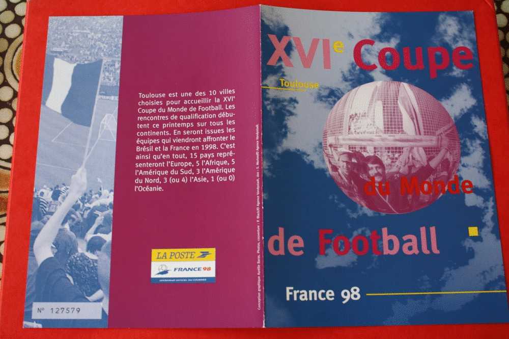 FRANCE 1998 COUPE DU MONDE FOOT-BALL WORLD CUP SOCCER BALL WM-Fußball COPA DEL MUNDO  BALÓN FÚTBOL WORLD CUP BALL CALCIO - Otros & Sin Clasificación