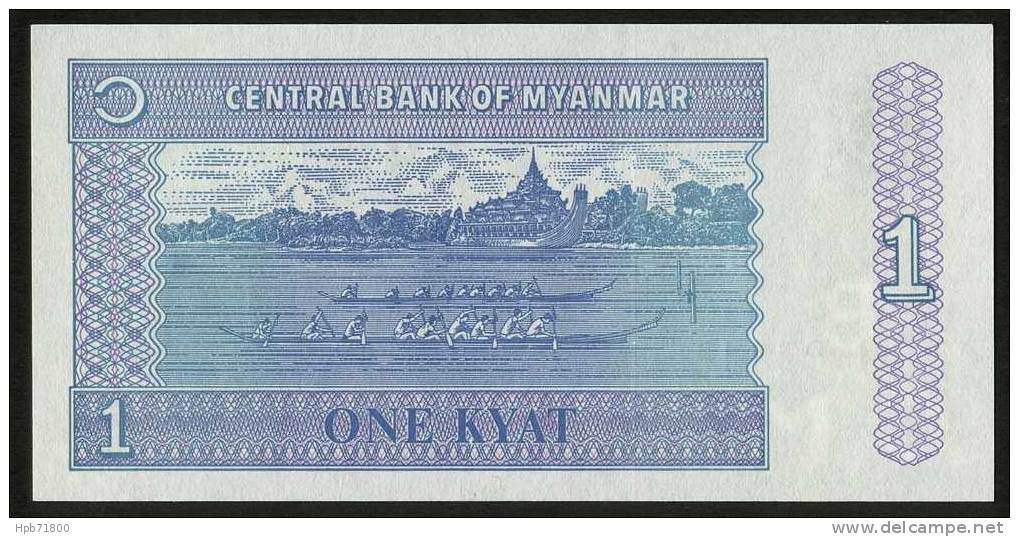 Billet De Banque Neuf - 1 Kyat  - Central Bank Of Myanmar - 1996 - Myanmar