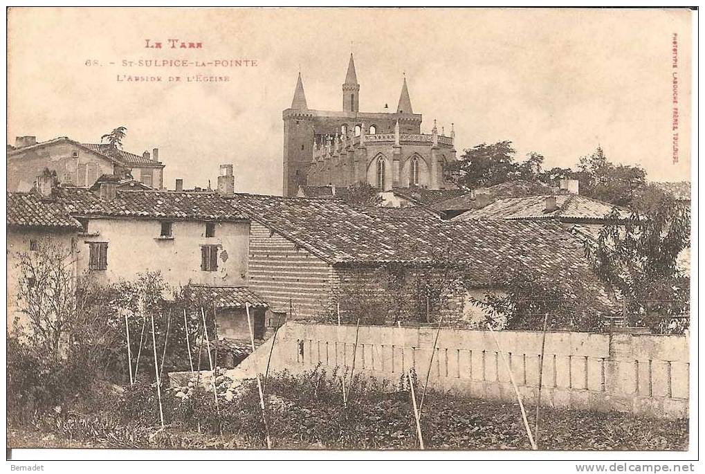 SAINT SULPICE LA POINTE .. L'ABSIDE DE L'EGLISE - Saint Sulpice