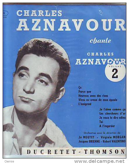 CHARLES AZNAVOUR   25 Cm  °°  CHANTE CHARLES AZNAVOUR   VOMUME 2 - Speciale Formaten