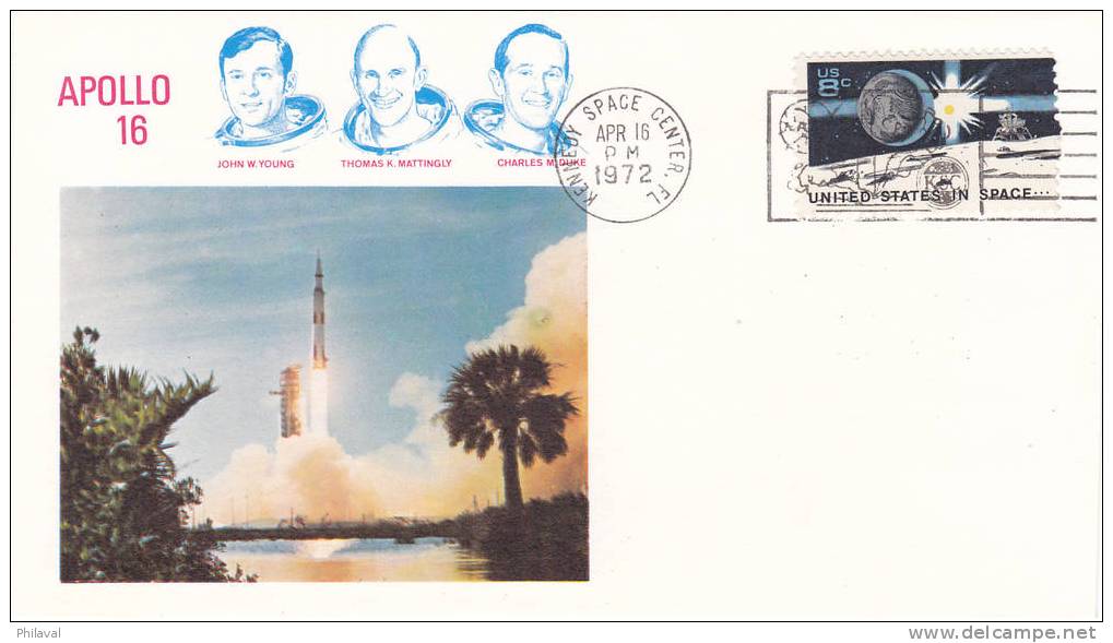 APOLLO 16 - Obl.Kennedy Space Center Le 16 Avril 1972 - United States