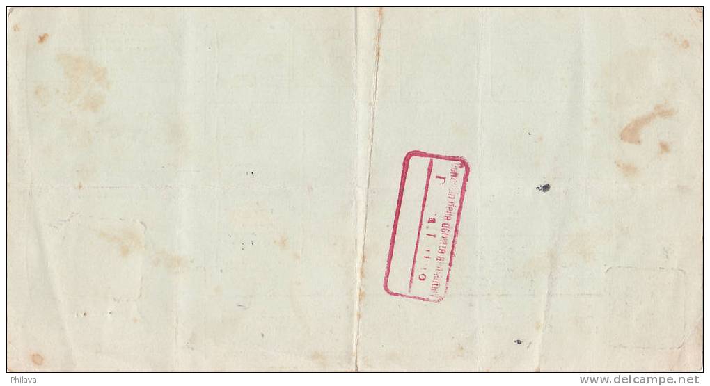 Bulletino Di Spedizione Per Pacchi Diretti All'Estero - 29.VII.1909 - Doc . 23 X 12 Cms. - Postal Parcels