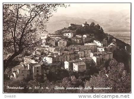 MONTERODUNI ( ISERNIA ) SFONDO PANORAMICO DALLA MACCORONIERA - Isernia