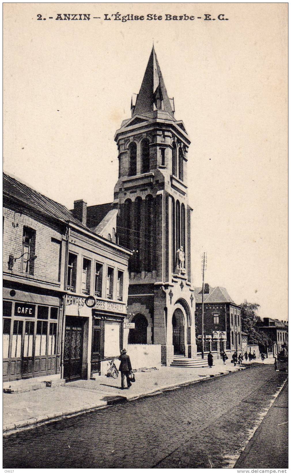 ANZIN  EGLISE STE BARBE  1930  EDIT   CAILLEUX GORLIER /2 - Anzin