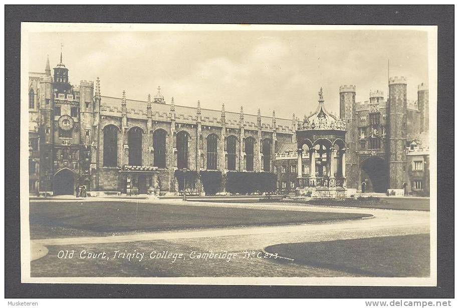 United Kingdom PPC Cambridgeshire Old Court, Trinity College, Cambridge No. 273 Echt Real Photo Véritable - Cambridge