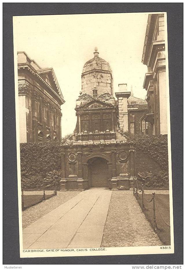 United Kingdom PPC Cambridgeshire Cambridge, Gate Og Honour, Caius College 43813 Photochrom Co. - Cambridge