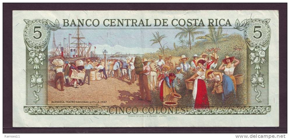 COSTA RICA - 5 Colones 1981 - Costa Rica