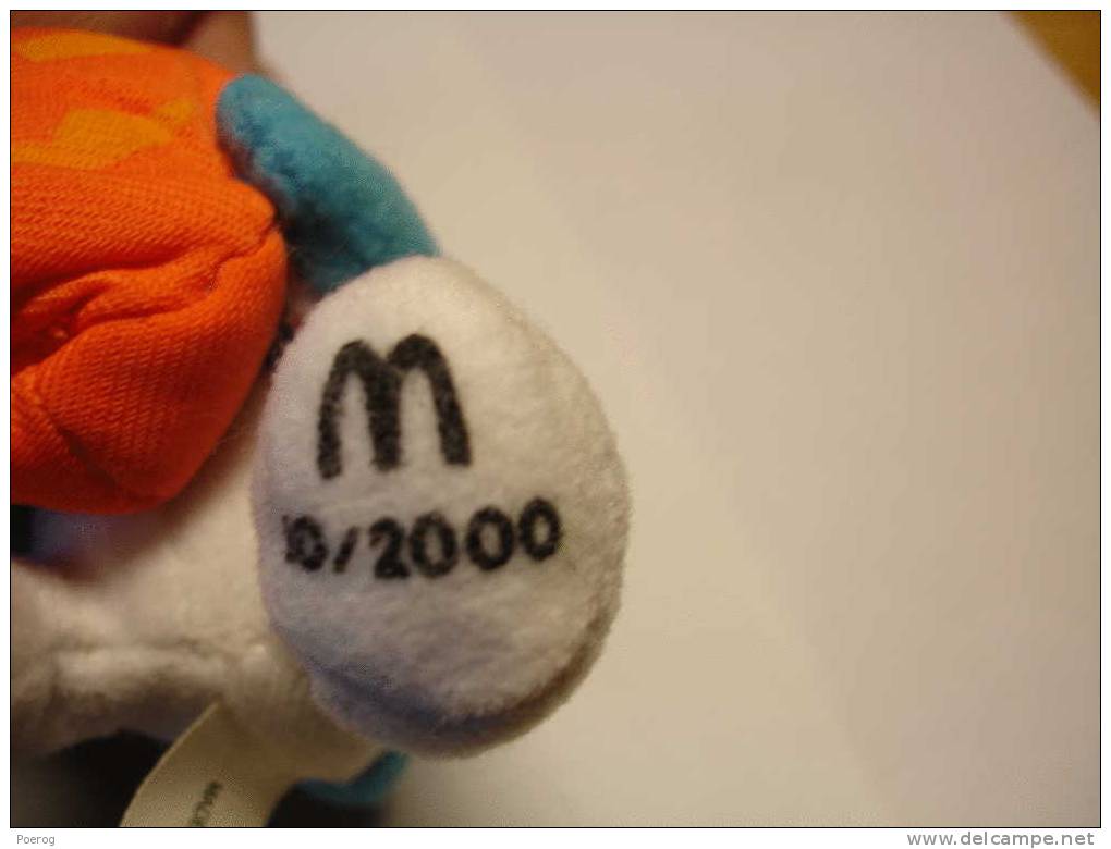 SCHTROUMPF CITROUILLE VIBREUR - FIGURINE PELUCHE - JOUET - MAC DONALD 2000 - MC DONALD - HALLOWEEN - Autres & Non Classés