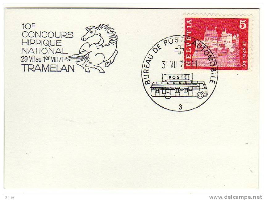 Switzerland / Flammes / Flam / Cancels / Topical Cancels / Horses - Postage Meters