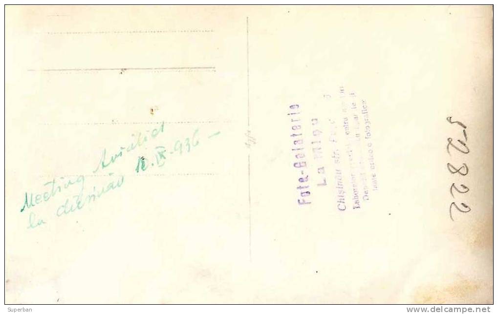 BASARABIA : CHISINAU / KISHINEV / KICHINEW : MITING AVIATIE / AVIATION MEETING - CARTE ´VRAIE PHOTO´ - JUIN 1936 (f-673) - Moldavie