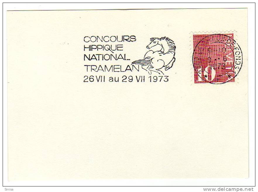 Switzerland / Flammes / Flam / Cancels / Topical Cancels / Horses - Postage Meters