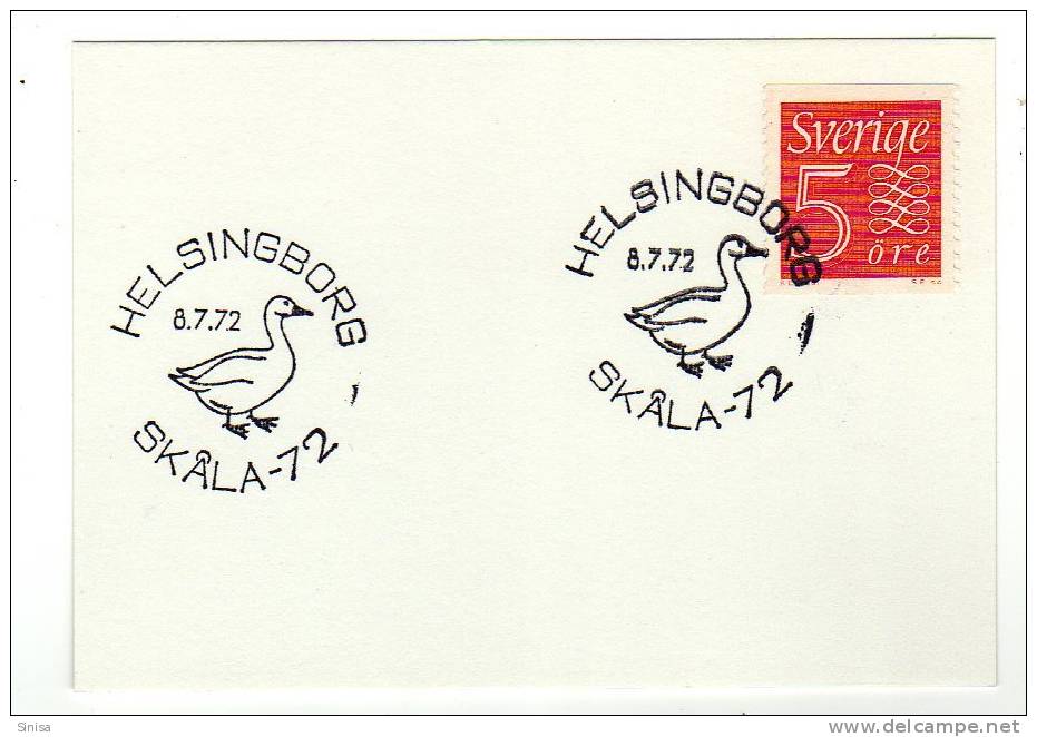 Sweden / Flammes / Flam / Cancels / Topical Cancels / Birds / Ducks - Maximum Cards & Covers