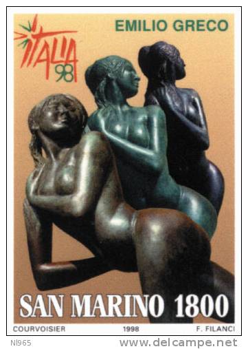 REPUBBLICA DI SAN MARINO - ANNO 1998 - GIORNATA DELL' ARTE- NUOVI MNH ** - Ungebraucht