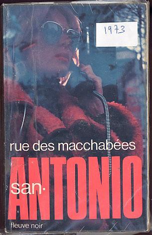 {00780} San-Antonio "Rue Des Macchabées" 1973  " En Baisse " - San Antonio