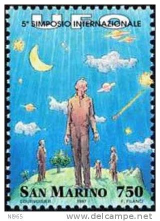 REPUBBLICA DI SAN MARINO - ANNO 1997 - SIMPOSIO DI UFOLOGIA - NUOVI MNH ** - Unused Stamps