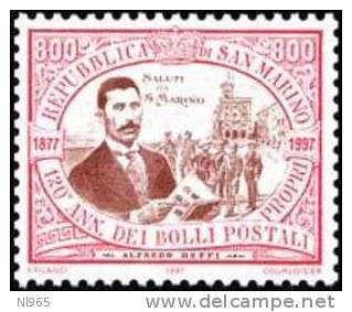 REPUBBLICA DI SAN MARINO - ANNO 1997 - ANNIVERSARIO 1 FRANCOBOLLO DI SAN MARINO - NUOVI MNH ** - Neufs