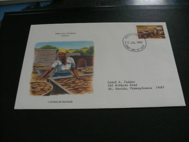 1928- FDC Adressed From Around The World- Ghana-  Chorkor Smoker - 22-07-1991  -non-normalised Shipment - Ghana (1957-...)