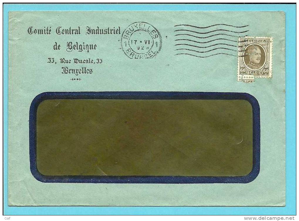 255 Op Brief Met Firmaperforatie "CCI" Van Comité Central Industriel De Belgique Bruxelles - 1909-34