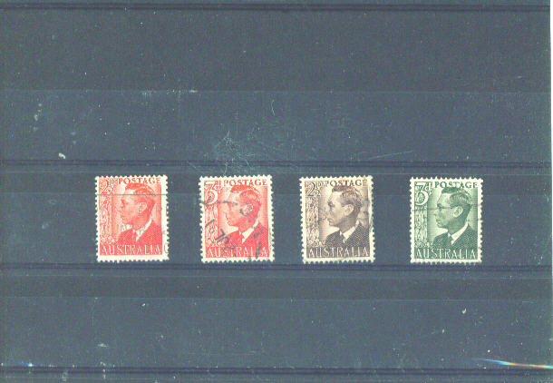AUSTRALIA - 1950 George VI FU - Used Stamps