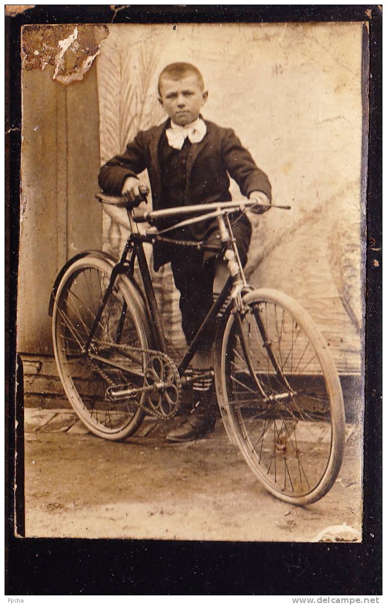 Vieux Vélo Bicyclette Fahrrad Bicycle Bicicletta Ca. 1900 - Cyclisme