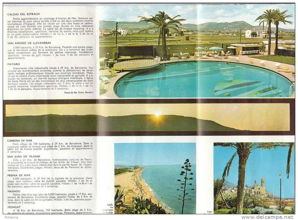 B0226 Brochure Pubbl. SPAGNA - COSTA DORADA Anni '60/Sitges/Calella/Tamarit/Tarragone/Salòu - Tourismus, Reisen