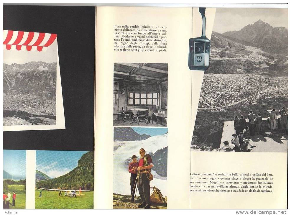 B0237 Brochure Pubblicitaria AUSTRIA - INNSBRUCK 1959/Stadtturm, Helblinghaus/ippica/golf/alpinismo/ill.Felgen - Tourismus, Reisen