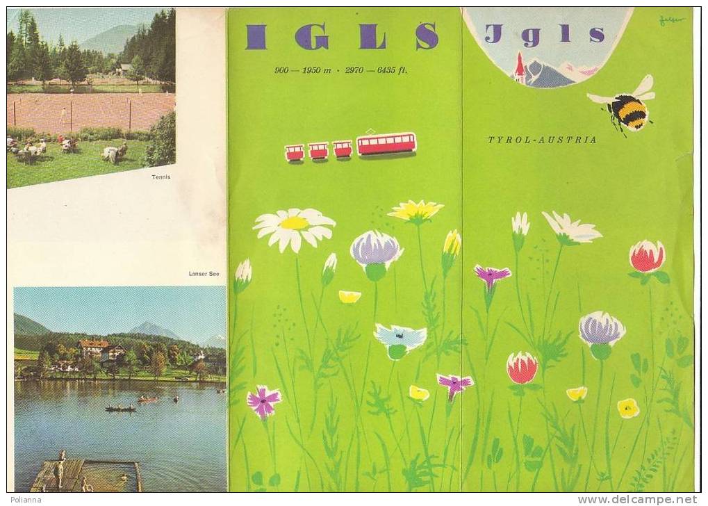 B0239 Brochure Pubblicitaria AUSTRIA - IGLS 1960 /golf/tennis/teleferica/Lanser See/ill.Felgen - Tourisme, Voyages