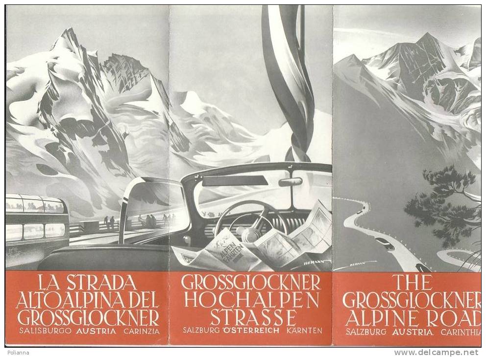 B0240 Brochure Pubblicitaria AUSTRIA - SALISBURGO - CARINZIA - STRADA ALTO ALPINA Del GROSSGLOCKNER Anni '30/Ill- Berann - Tourisme, Voyages