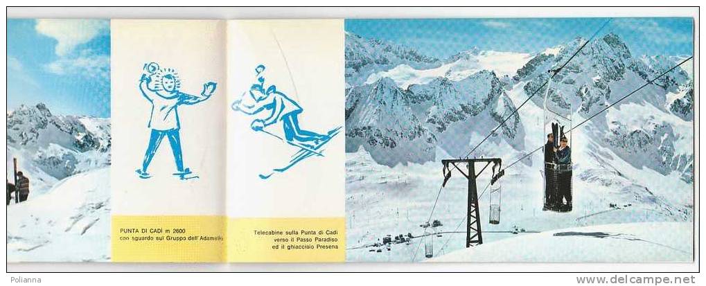 B0263 Brochure Pubblicitaria SUPERHOTEL VITTORIA - PASSO DEL TONALE - TRENTO Anni '60/impianti Sciistici - Turismo, Viaggi