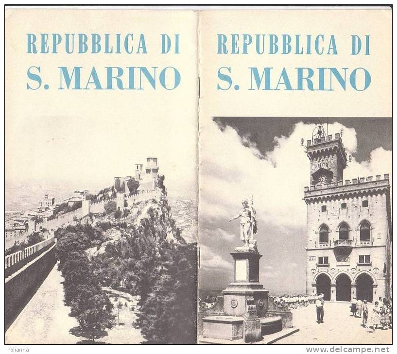 B0277 Brochure Pubblicitaria REPUBBLICA DI S.MARINO Anni '50 - Tourisme, Voyages