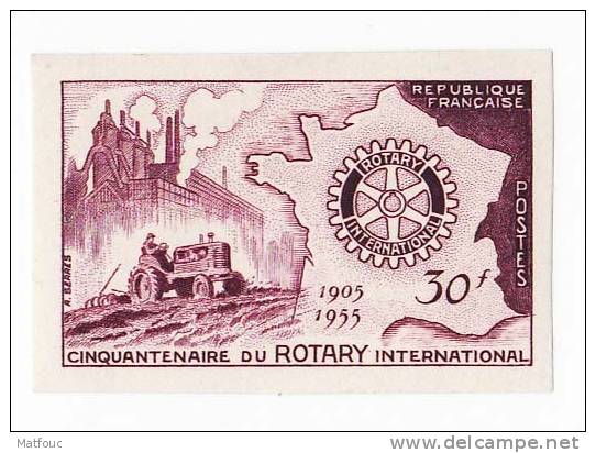 Rotary ** France Yvert 1009 / Michel 1035 / Scott 741- Coté 130€ (Yvert), 185€ (Dallay) - 1951-1960