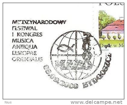 Poland Polska 2000 Music International Festival And Congress, Philharmonic Bydgoszcz - Stamped Stationery