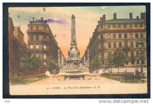 Lyon - La Place De La Republique / To Barcelona, Spain - Monuments