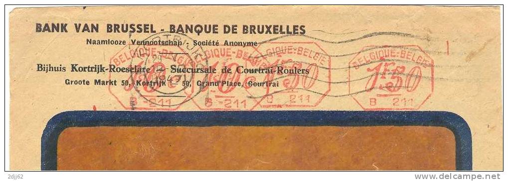 EMA Hasler, 4 Frappes, 1947 - Devant D'enveloppe Avec Fenêtre   (F939) - Sonstige & Ohne Zuordnung