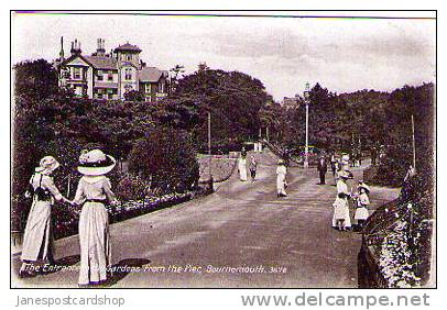 Entrance To Gardens From The PIER Animated C 1905  - Bournemouth - DORSET - Bournemouth (depuis 1972)